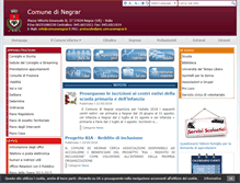 Tablet Screenshot of comunenegrar.it